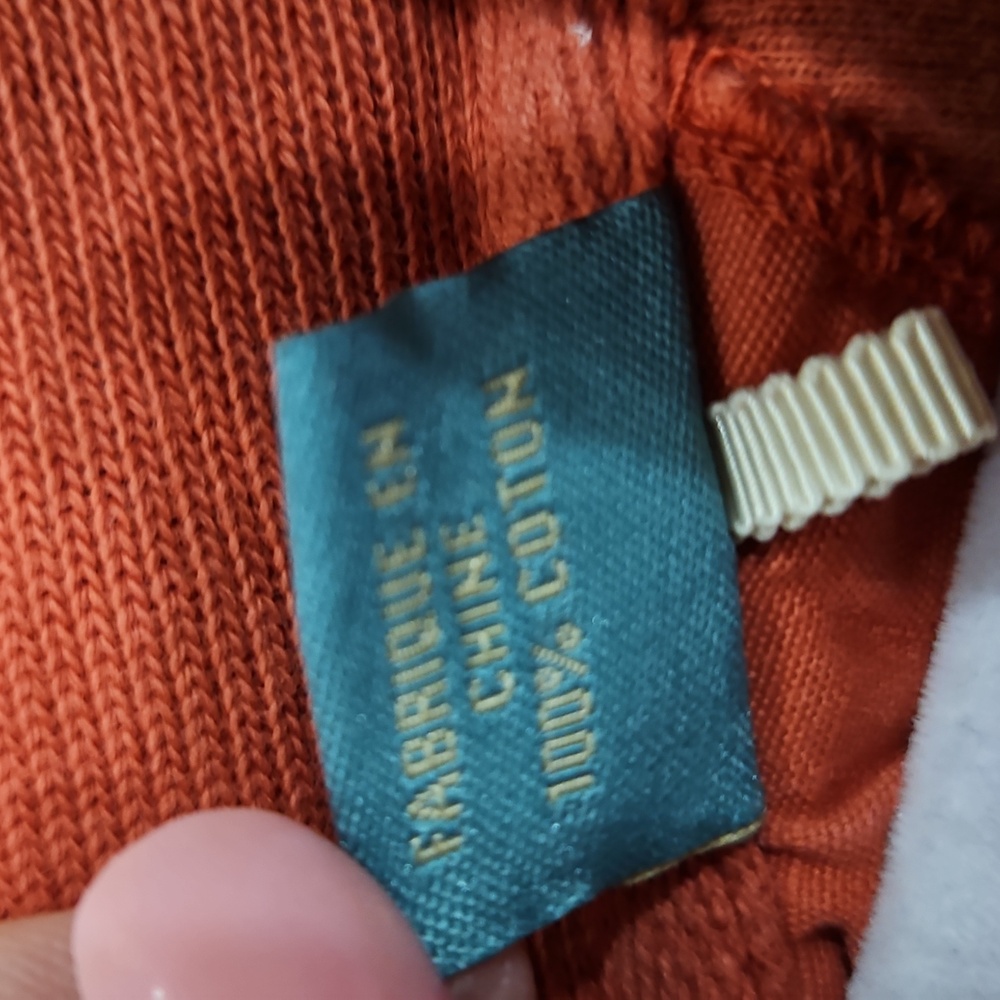 TOMMY BAHAMA RELAX YACHT ORANGE HALF ZIP PULLOVER XL/TG 100% COTTON - Picture 8 of 8